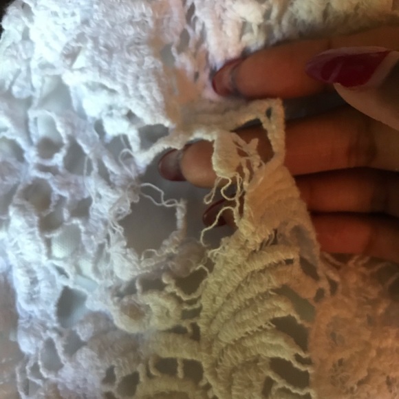 White Crochet Shorts - Picture 3 of 5